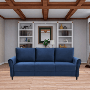 Leatherette 3-Seater Sofa