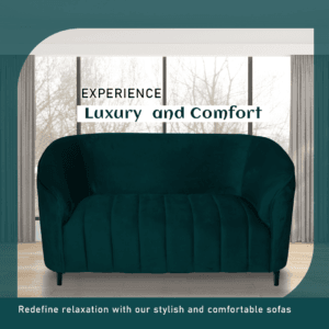 Tafan Fabric 2 Seater Sofa